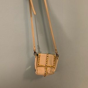 White and Gold Cross Body Bag